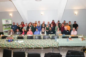 Group photo of OAAS District 5 Fairs representatives at the spring meeting, April 18, 2026, hosted by the Beeton Agricultural Society in Beeton, Ontario.