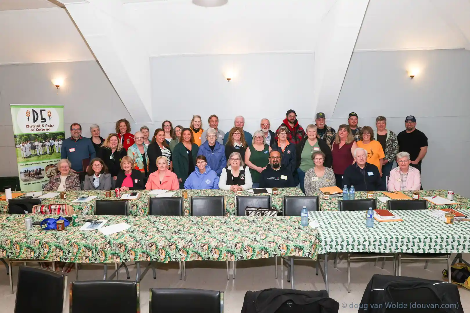Group photo of OAAS District 5 Fairs representatives at the spring meeting, April 18, 2026, hosted by the Beeton Agricultural Society in Beeton, Ontario.
